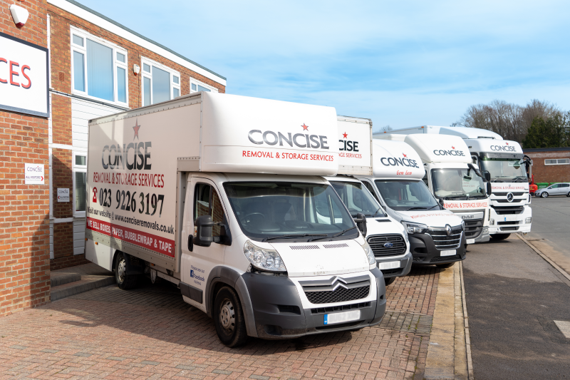 Concise Removal and Storage services in Hampshire - vehicles